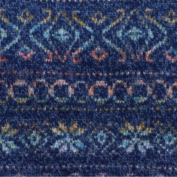 NWOT Brooks Brothers Men’s Merino Wool Blue Space Dyed Fair Isle Sweater Medium